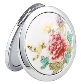 Chinese Style Mini Folding Double-Sided Makeup Small Mirror,H3
