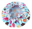 Elegant Double Layer Waterproof Elastic Shower Cap Bath Spa Caps - 13