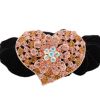 3 Pcs Elegant Hair Elastics Crystal Hair Ornaments Accessories Ponytail Holders, #01
