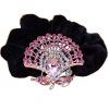 [3 Pcs] Stylish Wedding Hair Accessories Rhinestone Ponytail Holders Hair Ties, J