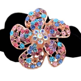 Set of 3 Wedding Hair Accessories Hair Elastics Sparkling Ponytail Holders, #05