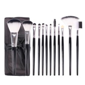 12 PCS Makeup Brush Set Blending Blush Eyeliner Face Powder Brush
