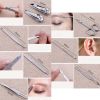 8 Pieces Portable Manicure Tools Fingernail Clippers Pedicure Sets with Case, #05