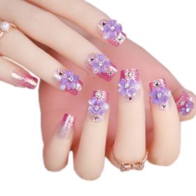 Elegant Bridal Nails Decoration Art Beauty Nails False Nails for Wedding/Party/Prom, A