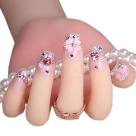 Elegant Bridal Nails Decoration Art Beauty Nails False Nails for Wedding/Party/Prom, D