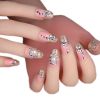 Elegant Bridal Nails Decoration Art Beauty Nails False Nails for Wedding/Party/Prom, H