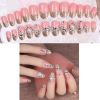 Elegant Bridal Nails Decoration Art Beauty Nails False Nails for Wedding/Party/Prom, H