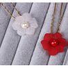 Red Rhinestone Hairpin U-shaped Clip Hair Hoop Married Bride Wedding Jewelry