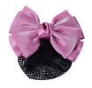 Pack Of 4 Hair Net Clips For Nurse Bank Hotel Bowknot Hair Accessories D033 Pink