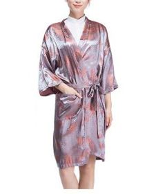 Salon Client Gown Upscale Robes Beauty Salon Smock for Clients, Maple Leaves