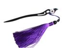 Classical Style Wooden Hairpin Clothing Accessories, Purple Tassel