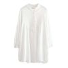Stylish/Large Size/Quality Fabrics Maternity Dress(White)
