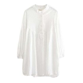 Stylish/Large Size/Quality Fabrics Maternity Dress(White)