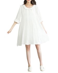 Stylish/Large Size/Quality Fabrics Maternity Dress(The New)