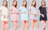 Stylish/Large Size/Quality Fabrics Maternity Dress(Gray)