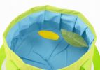[Green] Collapsible Bucket Folding Washbasin Portable Water Basin