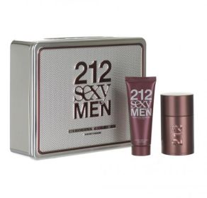 212 SEXY 2 PCS SET FOR MEN: 3.4 EAU DE TOILETTE SPRAY + 3.4 SHOWER GEL (HARD BOX)