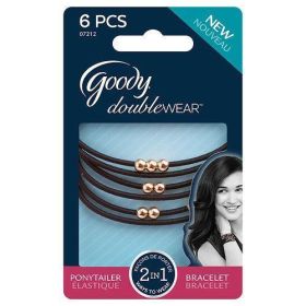 Goody Ouchless Hair Bands, Ties, And Accessories - Ponytailer/Bracelet (gold beads), 06065