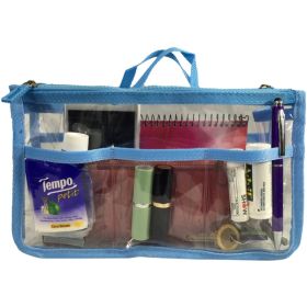 K-Cliffs Clear Handbag Organizer - Light Blue Case Pack 20