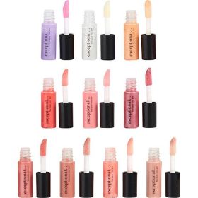 EXCEPTIONAL-BECAUSE YOU ARE by Exceptional Parfums 10 PIECE MINI LIP GLOSS SET EACH 0.04 OZ/1.2 mL