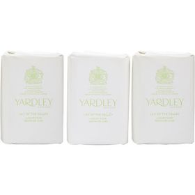 YARDLEY by Yardley LILY OF THE VALLEY LUXURY SOAPS 3 x 3.5 OZ EACH (NEW PACKAGING)