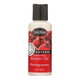 Shikai Products Shower Gel - Pomegranate Trial Size - 2 oz - Case of 12