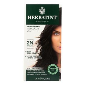 Herbatint Permanent Herbal Haircolour Gel 2N Brown - 135 ml