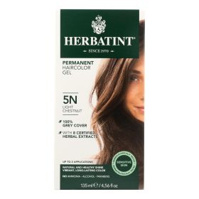 Herbatint Permanent Herbal Haircolour Gel 5N Light Chestnut - 135 ml