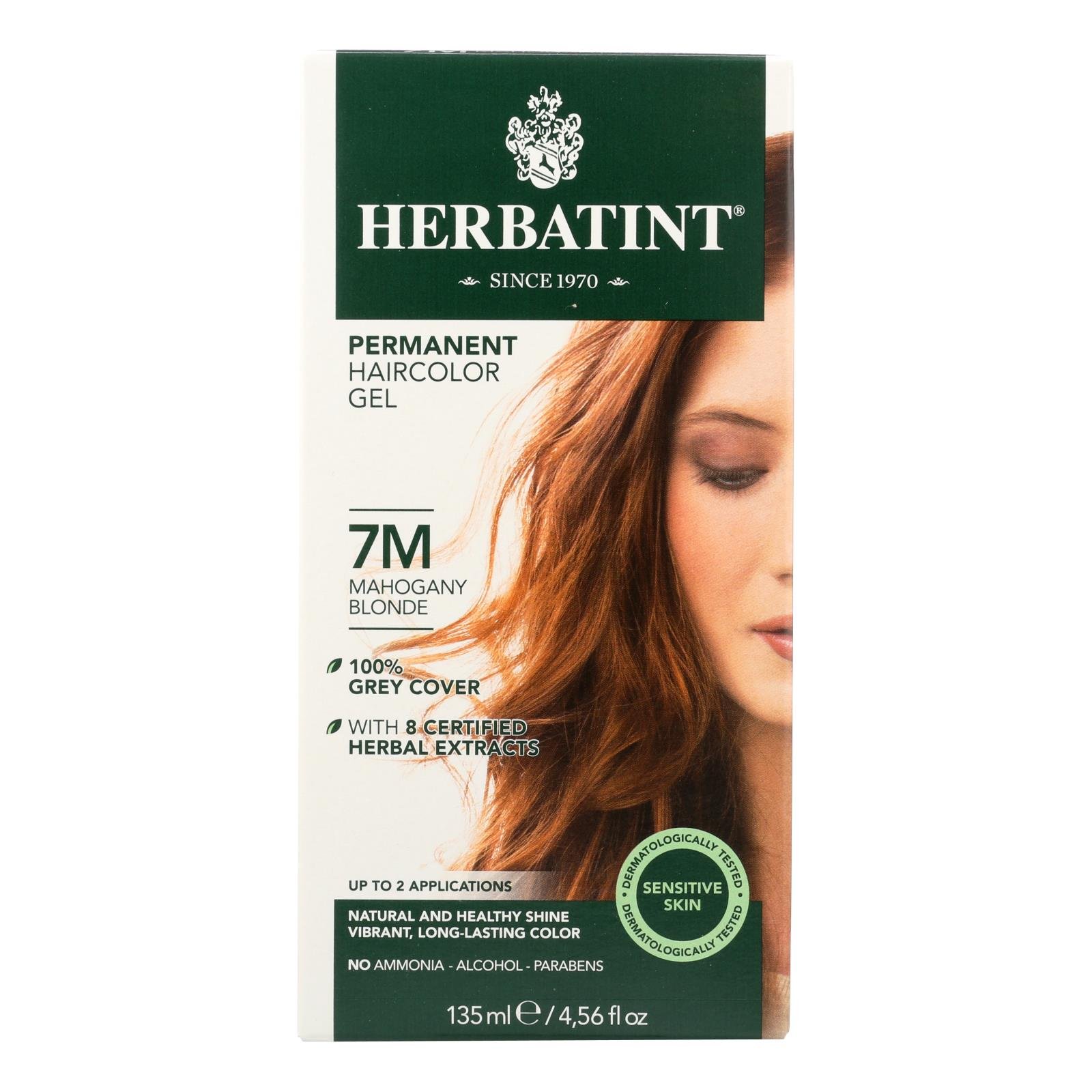 Herbatint Permanent Herbal Haircolour Gel 7M Mahogany Blonde 135 ml