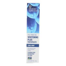 Desert Essence - Toothpaste - Tea Tree Whitening Mint - 6.25 oz