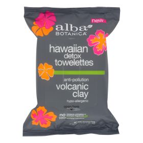 Alba Botanica - Hawaiian Towelettes - Detox - Case of 3 - 30 count