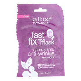 Alba Botanica - Fast Fix Sheet Mask - Camu Camu Anti-Wrinkle - Case of 8 - 1 count