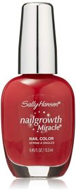 Sally Hansen Nail Growth Miracle Polish, 330 Stunning Scarlet Choose Your Color - Pack of 1