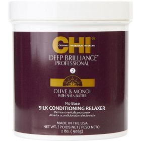 CHI by CHI DEEP BRILLIANCE OLIVE & MONOI SILK CONDITIONING RELAXER 32 OZ