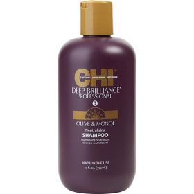 CHI by CHI DEEP BRILLIANCE OLIVE & MONOI NEUTRALIZING SHAMPOO 12 OZ