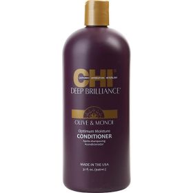 CHI by CHI DEEP BRILLIANCE OLIVE & MONOI OPTIMUM MOISTURE CONDITIONER 32 OZ