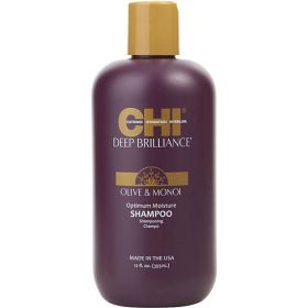 CHI by CHI DEEP BRILLIANCE OLIVE & MONOI OPTIMUM MOISTURE SHAMPOO 12 OZ