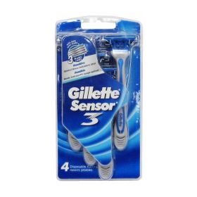 Gillette Sensor 3 Disposable Razors 4 Count