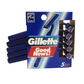 GILLETTE GOOD NEWS! DISPOSABLE RAZORS, 5 COUNT