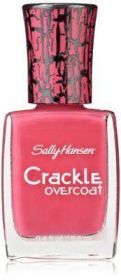 Sally Hansen Crackle Overcoat Nail Polish, Fuchsia Shock, 0.4 Fluid Ounce